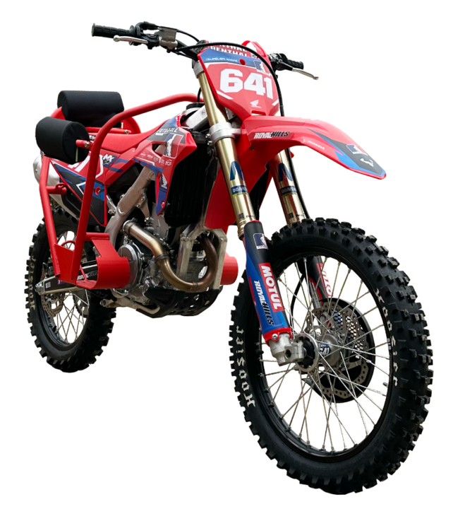 Moto-cross équipée PMR