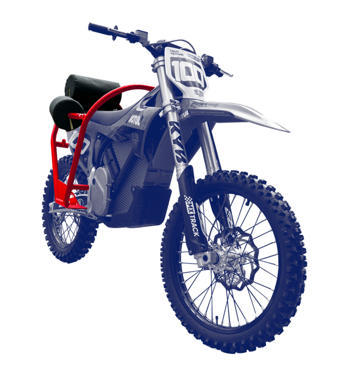 Moto-cross équipée PMR